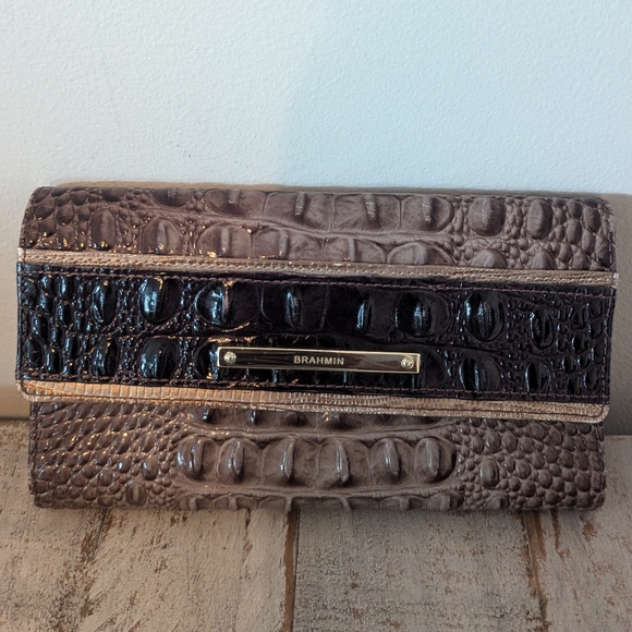 Brahmin leather wallet new arrivals